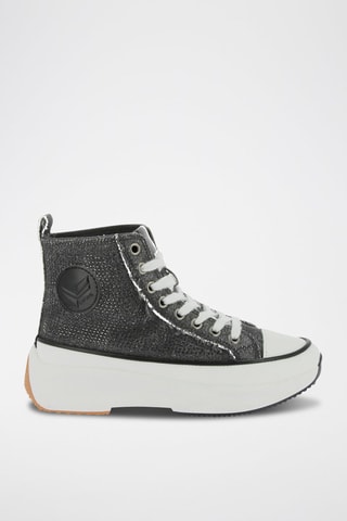 Zapatillas altas con plataforma Christa - Gris