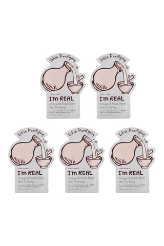 5 maschere purificanti makgeolli Tony Moly - 5 x 21 ml