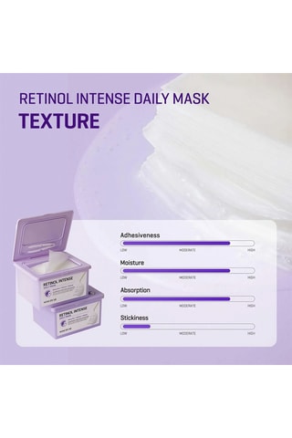 30 masques en tissu quotidiens au rétinol - 300 g