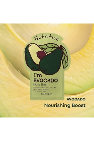 5 maschere nutrizionali all'avocado Tony Moly - 5 x 21 ml