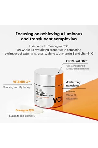 Vt Comsetics - Crème éclat - Reedle Shot Vita Light Cream - Visage - 50 ml