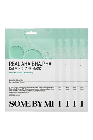 5 masques visage apaisants en feuille aux acides Aha- Bha- Pha - 5 x 20 g