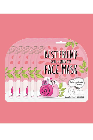 5 masques faciaux best friend lookatme - Peaux grasses et mixtes - 5 x 25 ml