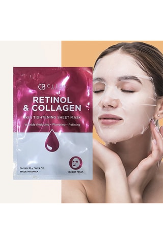 5 Maschere Cosmetiche Clear Beauty Retinolo & Collagene - 5 x 105 g