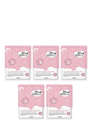 5 masques en tissu Essence Pure Collagène - 5 x 25 ml