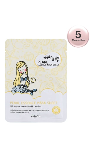 5 masques en tissu Pure Skin Essence Pearl - 5 x 25 ml