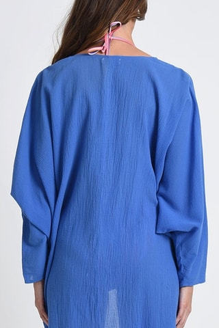 Kimono de plage - Bleu cobalt