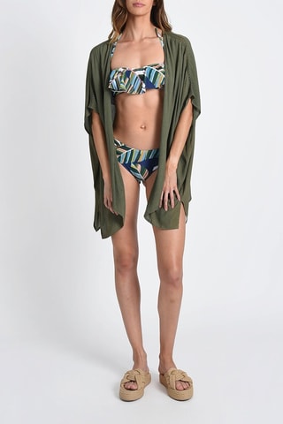 Kimono de plage - Kaki