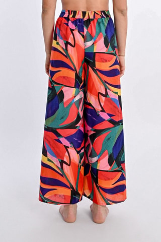Pantalón de tiro alto - Rojo y naranja