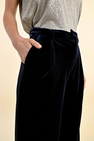Pantalón palazzo - Azul marino - Molly Bracken