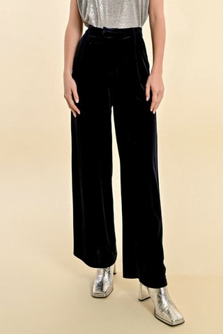 Pantalón palazzo - Azul marino - Molly Bracken