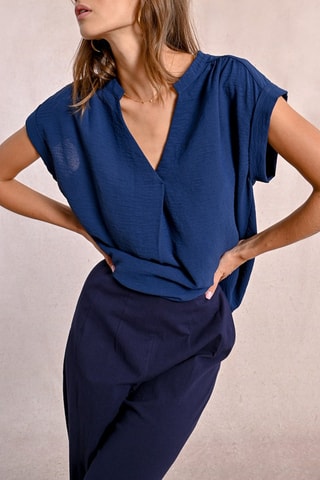 Top - Azul marino