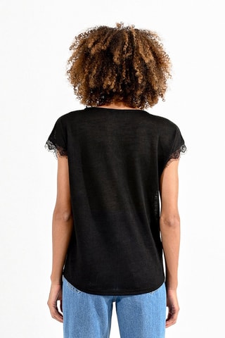 Top - Noir chiné