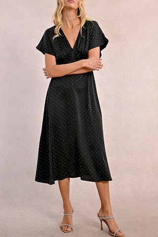 Vestido midi - Negro