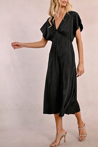 Vestido midi - Negro