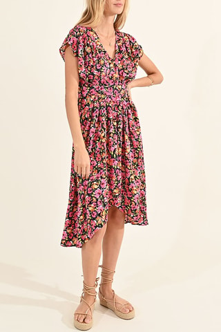 Vestido evasé - Negro - Molly Bracken