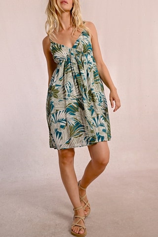 Vestido recto - Caqui