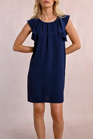 Vestido recto - Azul marino