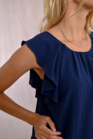 Vestido recto - Azul marino