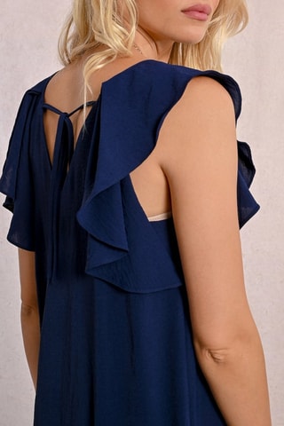 Vestido recto - Azul marino