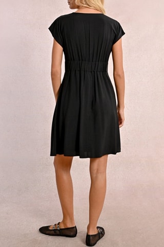 Vestido evasé - Negro
