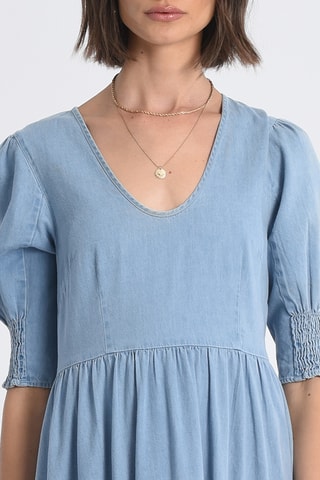 Vestido largo - 
Azul