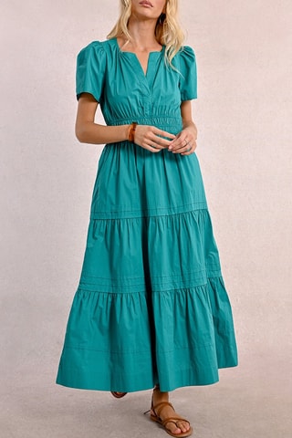 Vestido largo - Verde esmeralda