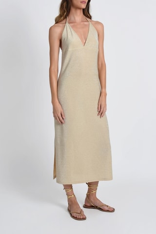Robe midi - Doré