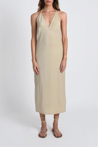Robe midi - Doré
