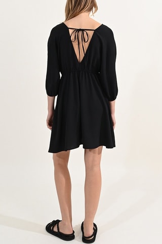 Vestido evasé - Negro