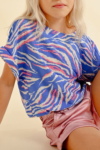Camiseta - Azul cobalto