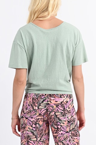 Camiseta anudada - Verde agua