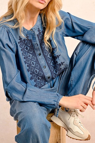Blusa vaquera - Azul - Molly Bracken