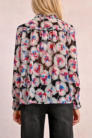 Blusa - Gris claro y negro