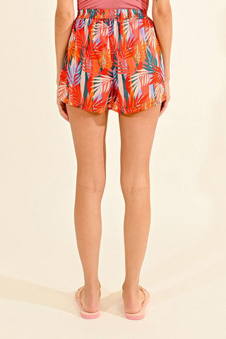 Short taille haute - Rose et orange