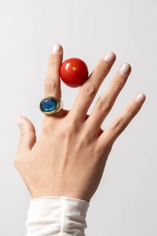Anillo - Plata y labradorita