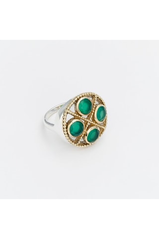 Anillo - Plata y ónices