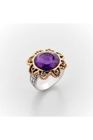Anillo - Plata y amatista