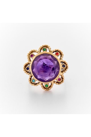 Anillo - Plata y amatista