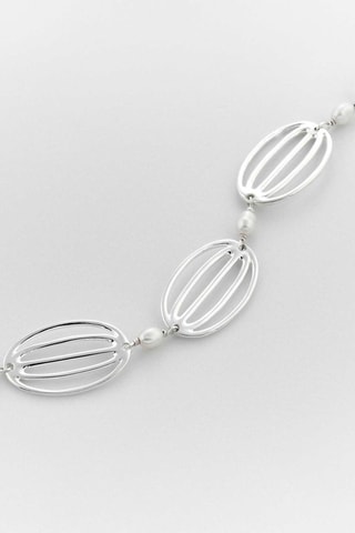 Pulsera - Plata y perlas de imitación