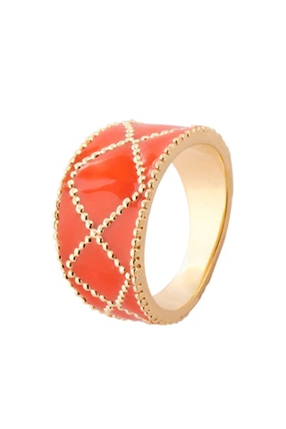 Anillo - Dorado y naranja