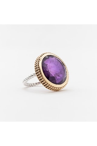 Anillo - Plata y amatista