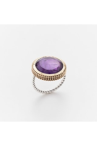Anillo - Plata y amatista