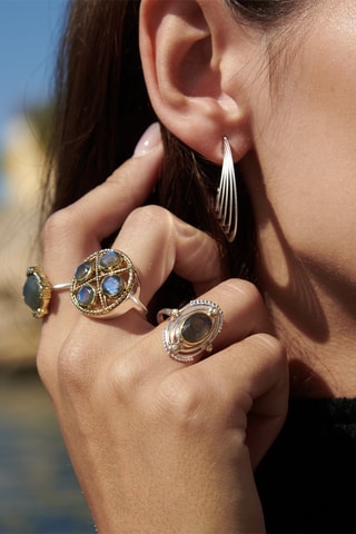 Anillo - Plata y labradorita