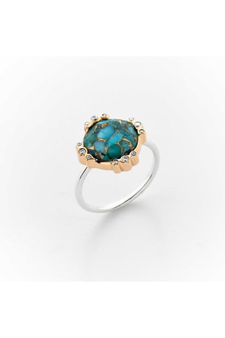 Anillo - Plata y turquesa