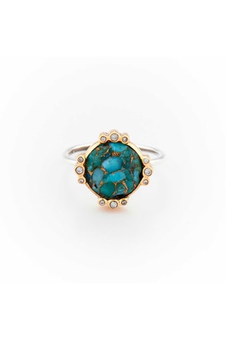 Anillo - Plata y turquesa