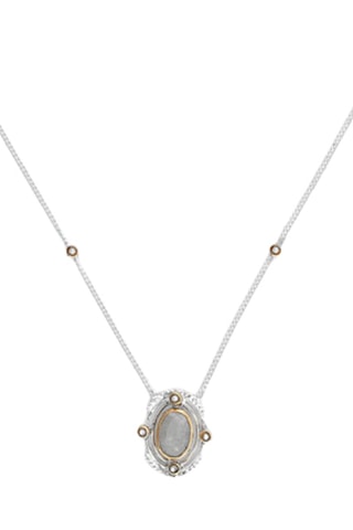 Collar - Plata y piedra de luna