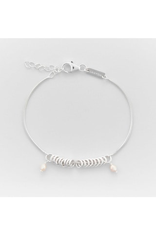 Pulsera - Plata y perlas de imitación