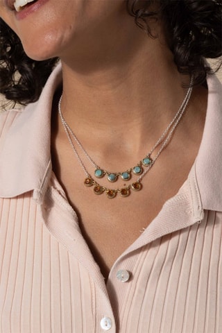 Collar - Plata y citrinos