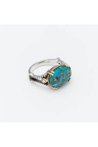 Anillo - Plata y turquesa